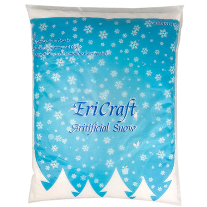 EriCraft Artificial Snow,8 Liters, 9.2 oz, Plastic Snow for Decoration and Handcraft