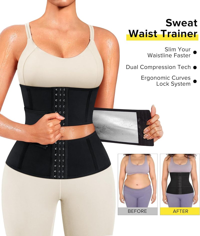 Waist Trainer for Women - Tummy Control Shapewear Body Cincher | Segmented Design for Enhanced Shaping