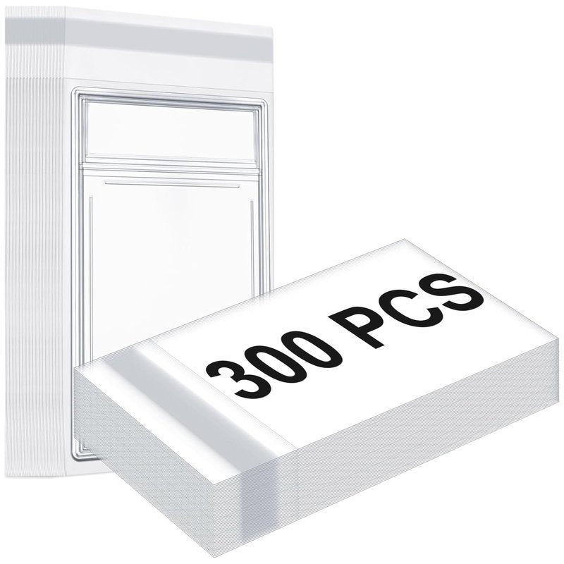 Marspark 300 Pcs Graded Card Sleeves Resealable Card Sleeves Universal Fit Protective Slab Bags Compatible with SGC and More Soft Polypropylene Prevents Scratches,Scrapes Etc