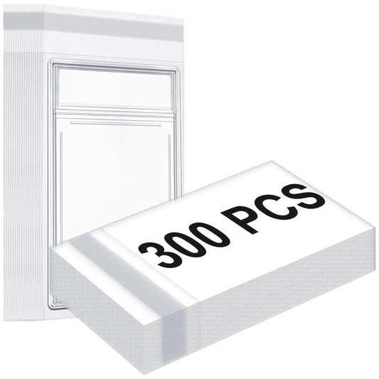 Marspark 300 Pcs Graded Card Sleeves Resealable Card Sleeves Universal Fit Protective Slab Bags Compatible with SGC and More Soft Polypropylene Prevents Scratches,Scrapes Etc