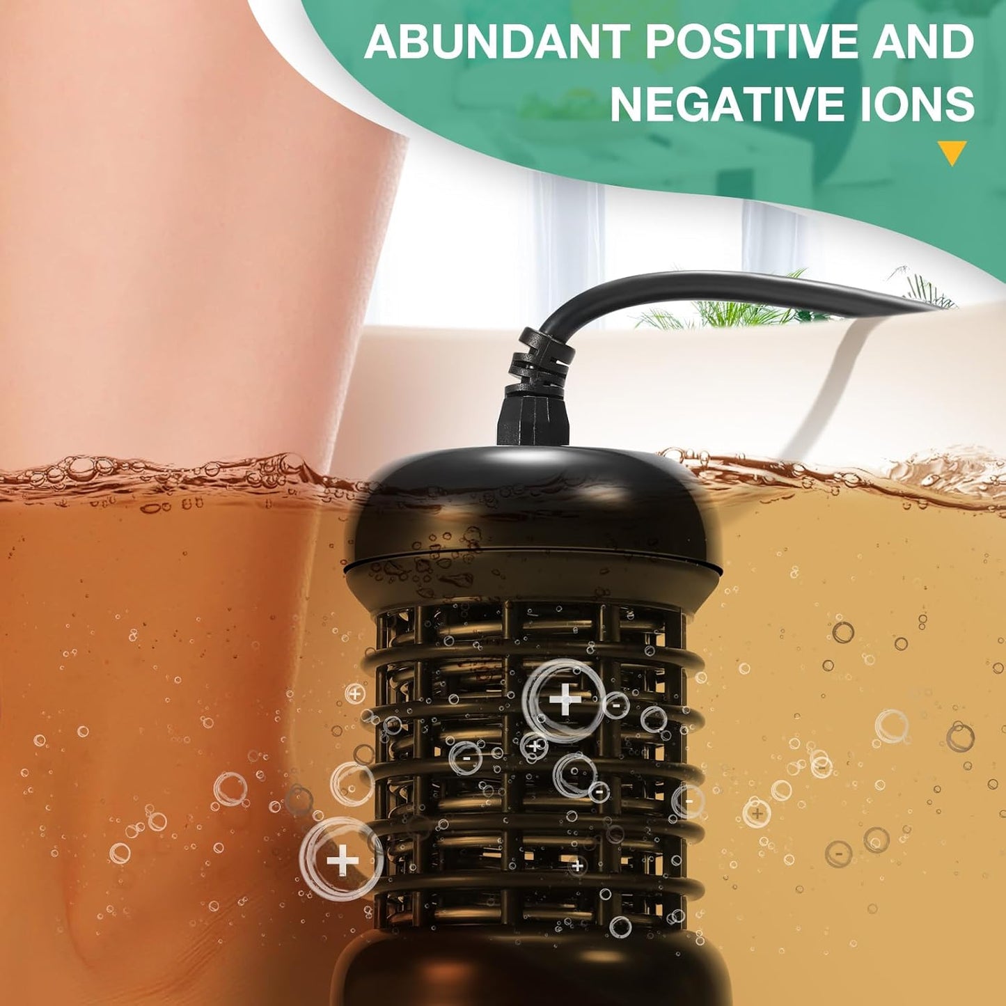 Portable Ionic Detox Foot Bath Machine, Ionic Detox Foot Spa Chi Cleanse with 5 Liners for Home Use Spa Club Salon or Holiday Travel Gift US Stock(Tub not Include)