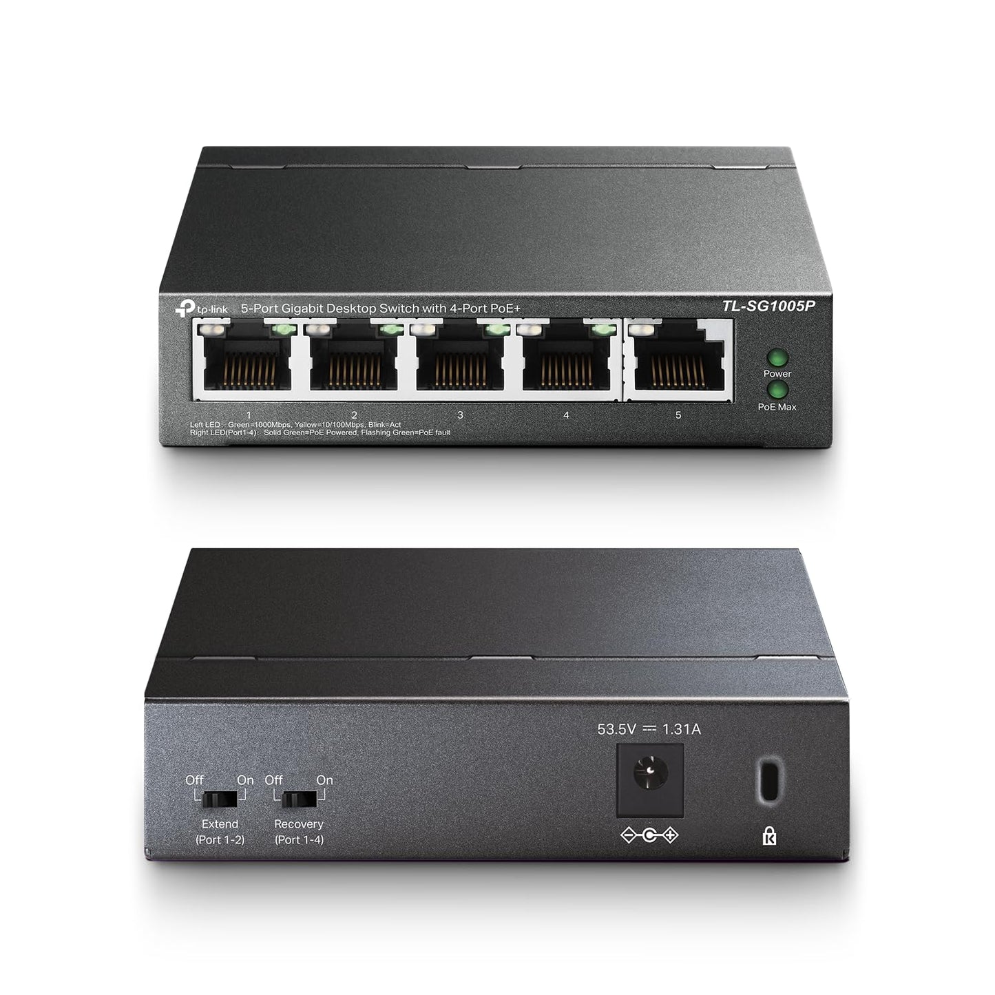 TP-Link TL-SG1428PE 24 Port Gigabit PoE Switch Easy Smart Managed 24 PoE+ Port @250W w/ 2 UL Gigabit Ports + 2 SFP Slots PoE Auto Recovery QoS, Vlan, IGMP & LAG