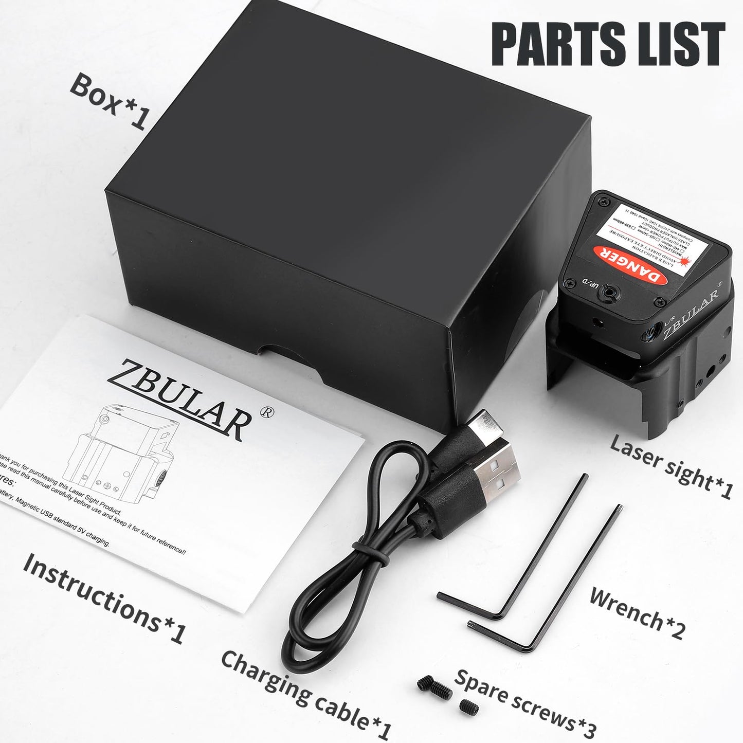 ZBULAR 2 Mile Laser Sights Range Slide Racker Jacker Compatiblewith Glock 17, 19, 19X, 26, PSA Dagger, and More with Improved Slide Grip(Class IIIA Green Laser Output is <5mW)