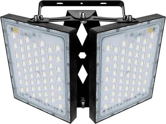 STASUN Flying Series Pro - LED Flood Light Outdoor, 200W 20,000 lumens, IP66 Waterproof Exterior Commercial Floodlight, 6000K Daylight White, 2 Adjustable Heads for Yard, Parking Lot