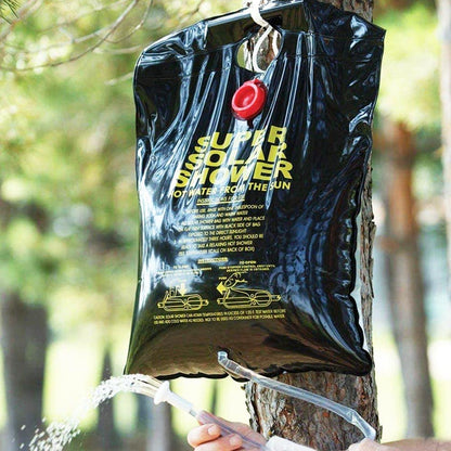 Coghlan's Camp Shower - Portable, Solar-Heated, 5 Gallon/20 Liter Capacity, Outdoor Shower Bag with Tangle Free Hose, Flow Control Clip, for Tent Camping, Backpacking, Car Camping, Beach Swimming