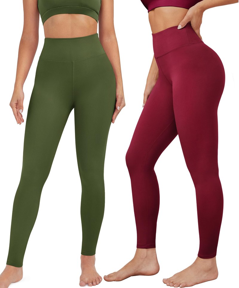 VALANDY Creamlush High Waisted Leggings for Women Pack of Soft Tummy Control Pants Yoga Workout Running Plus Size(S-3XL)