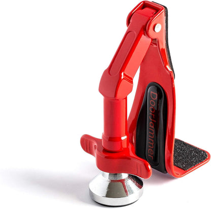 DoorJammer Portable Door Lock Brace for Home Security and Personal Protection, Red, DJ3