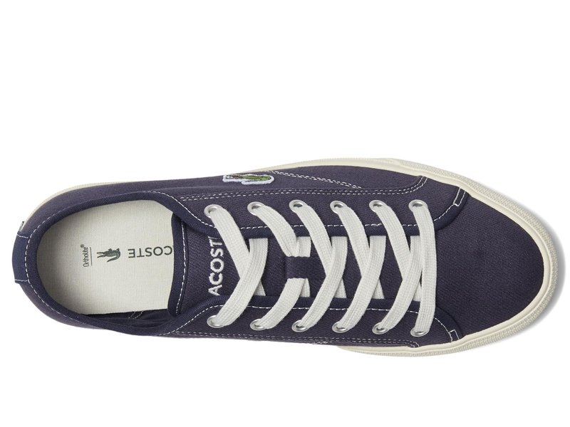 Lacoste Men's BACKCOURT Sneaker, NVY/Off WHT, 13