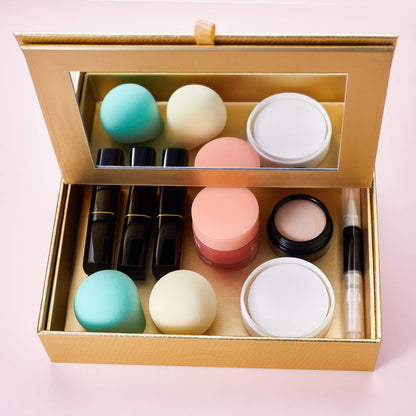 Jessup Brand 25pcs Professional Makeup Brush Set Beauty Cosmetic Foundation Powder Blusher Eyeshadow Blending Highlight Concealer Natural-Synthetic Hair Brushes Set (Pearl White/Silver)