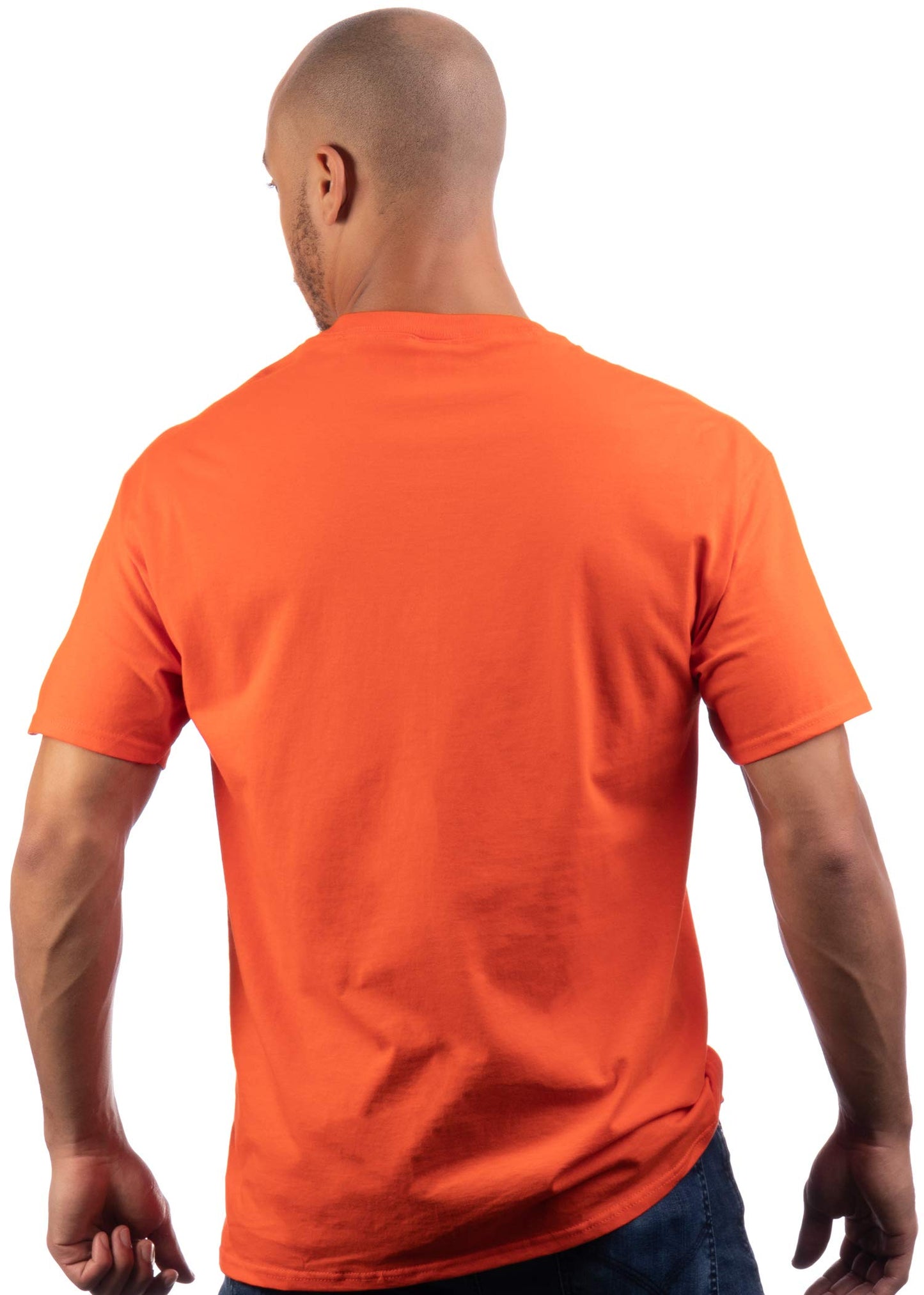 Ann Arbor T-shirt Co. Giant Jack O' Lantern Face | Halloween Pumpkin Fun Unisex T-Shirt for Men Women, XL