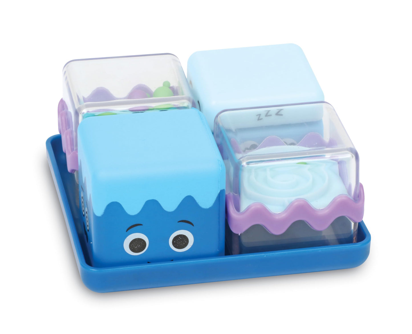Learning Resources Cool Down Cubes Sensory Fidget Set of 4, Ages 3+, Calm Down Corner Toys, SEL Toys
