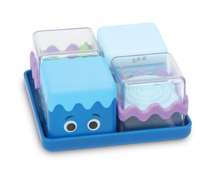 Learning Resources Cool Down Cubes Sensory Fidget Set of 4, Ages 3+, Calm Down Corner Toys, SEL Toys