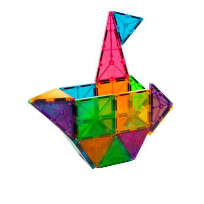 MAGNA-TILES Classic 32-Piece Magnetic Construction Set, Magnet Building Blocks, STEM Engineering Toys & Math Manipulatives, Preschool, Classroom, Playroom, Sensory Room Essentials