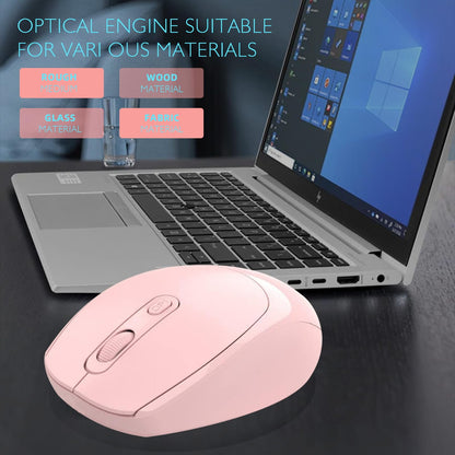 ONE-UP Wireless Mouse, 2.4G, Silent, USB Nano Receiver, for Laptop, Chromebook, PC, Mac, Windows and School Work (Black)