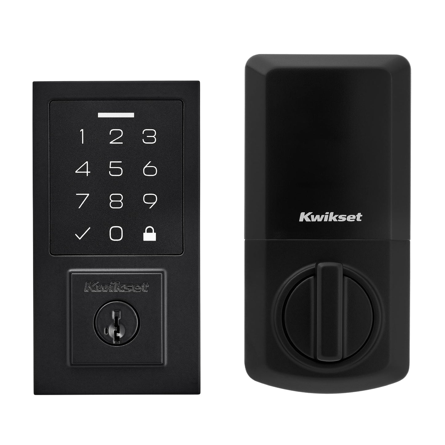 Kwikset SmartCode 270 Keyless Entry Electronic Touchpad Deadbolt Door Lock with Auto-Lock, Custom User Codes, Advanced Security in Satin Nickel Traditional