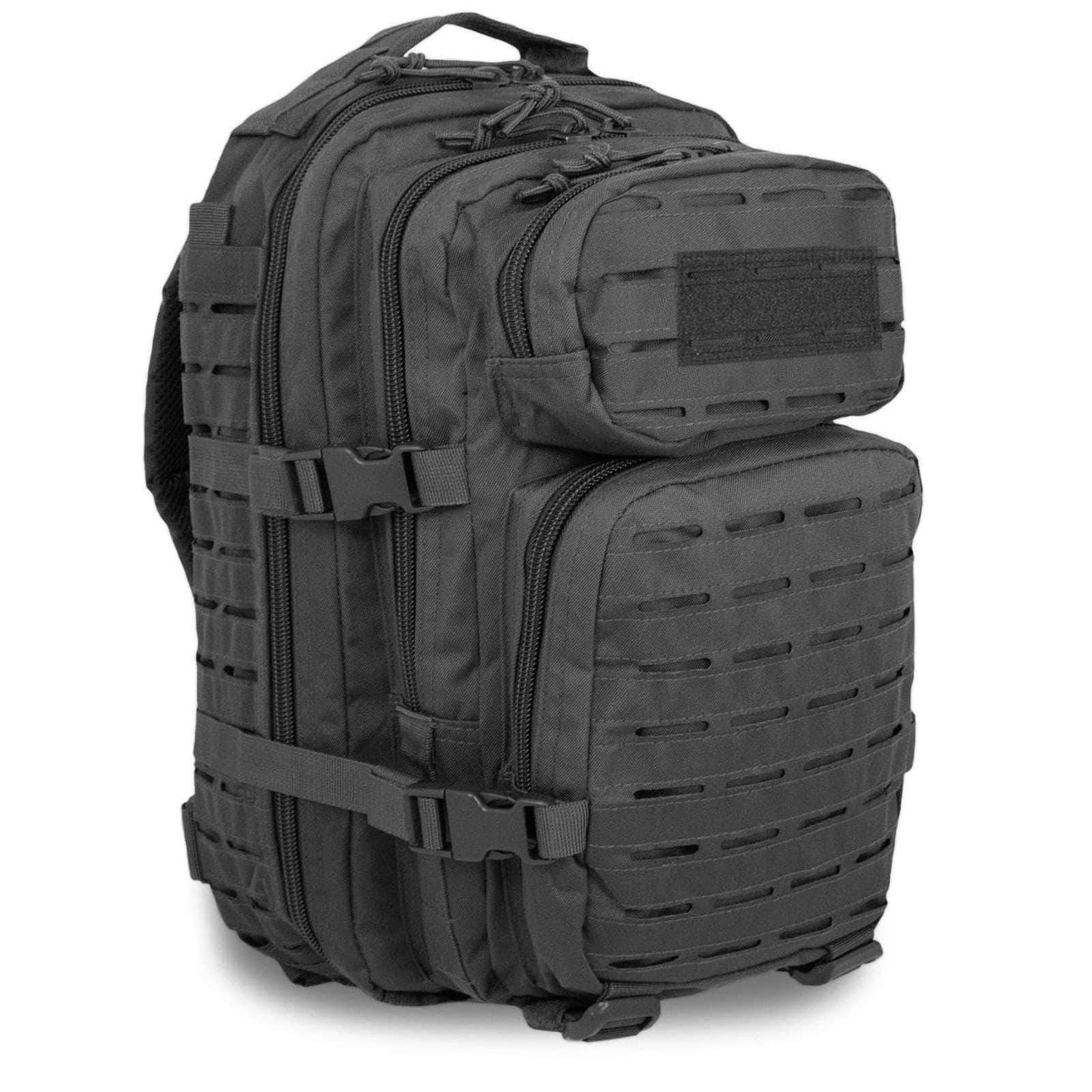 Military Tactical Backpack for Men 35L Small Molle System Water Resistant 3 Day Survival Assault Pack for Bug Out Bag Rucksack Travel Hiking Camping Gym Range Trekking Hunting Sport Work (Black)