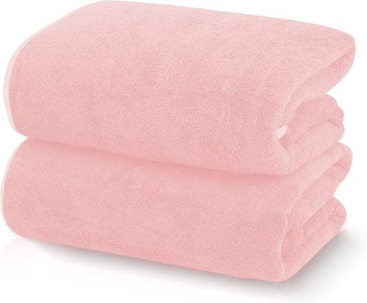 TENSTARS Silk Hemming Bath Towels