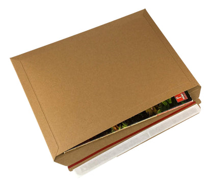 Crimson Starfish Cardboard Envelopes | 100 A4/C4 Peel & Seal Letter Envelopes | 234 x 334 mm Envelopes for Postals | Rip & Strip Open | Card Mailers for Royal Mail Large Letter Posting (PIP)