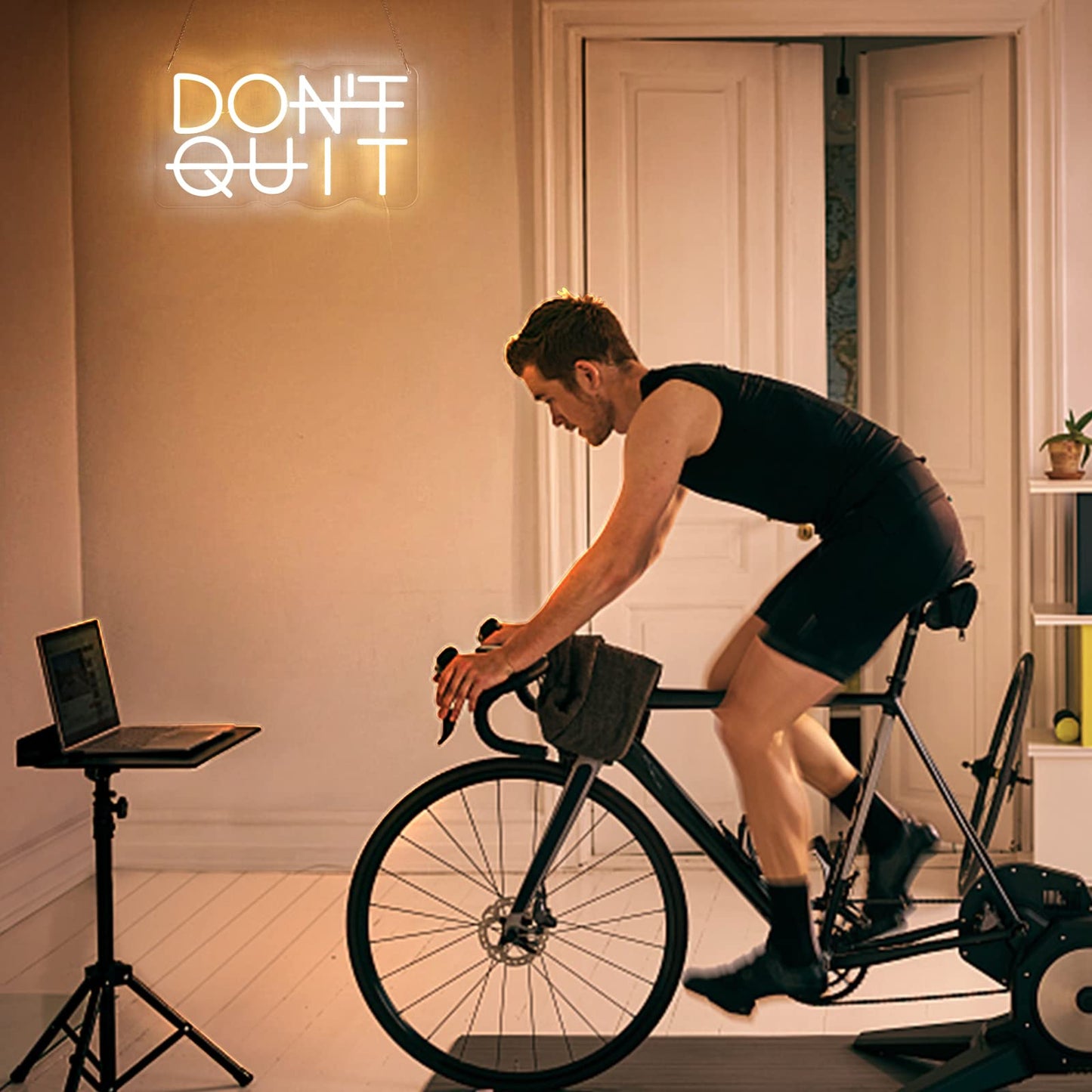 Don't Quit LED Neon Sign for Wall Decor, DO IT Neon Lights Party Decorations, USB Powered Switch Neon Lights lighting adjustable for Office Room, Gym Room, Man Cave, Gamer Room