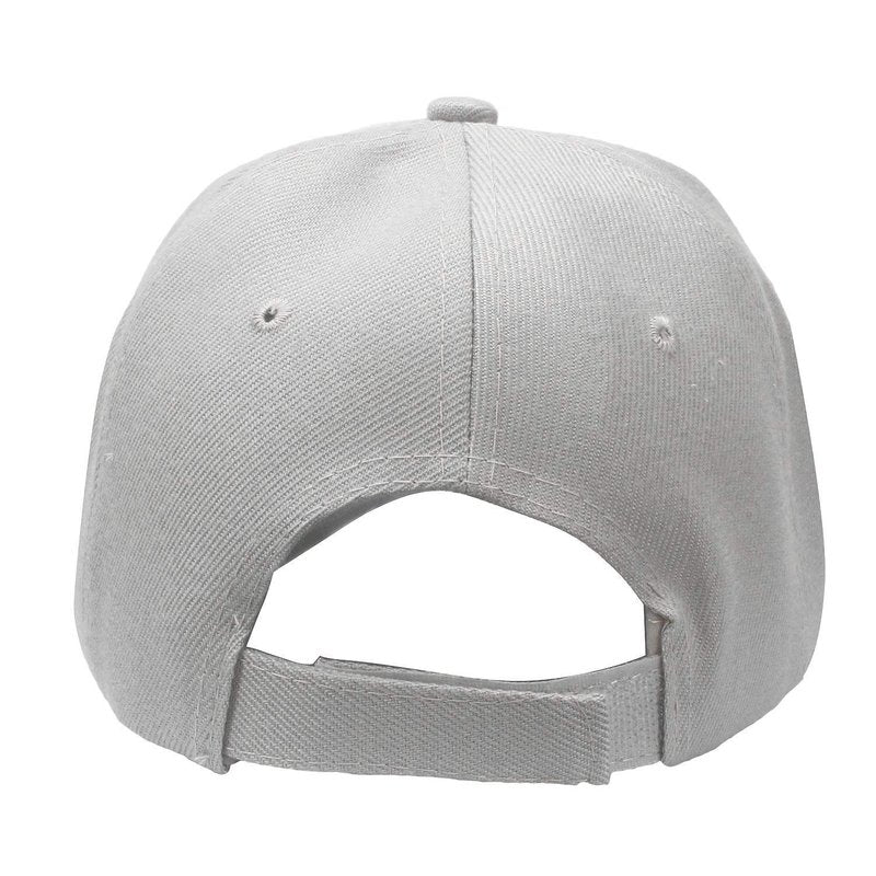 Falari Baseball Cap Adjustable Size for Running Workouts and Outdoor Activities All Seasons (1pc Light Grey)