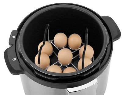 Egg Steamer Rack Trivet with Heat Resistant Handles for Instant Pot Accessories 5,6,8 Quart & Pressure Cooker, Stainless Steel