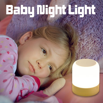 FNMYCO Portable Baby Night Light,3 Colours Egg Light for Nursery,Rechargeable Night Light for Kids,Small Cordless Table&Bedside Lamp,Eye Caring Dimmable LED Touch Lamp for Toddler,Girl,Boy,Nursing
