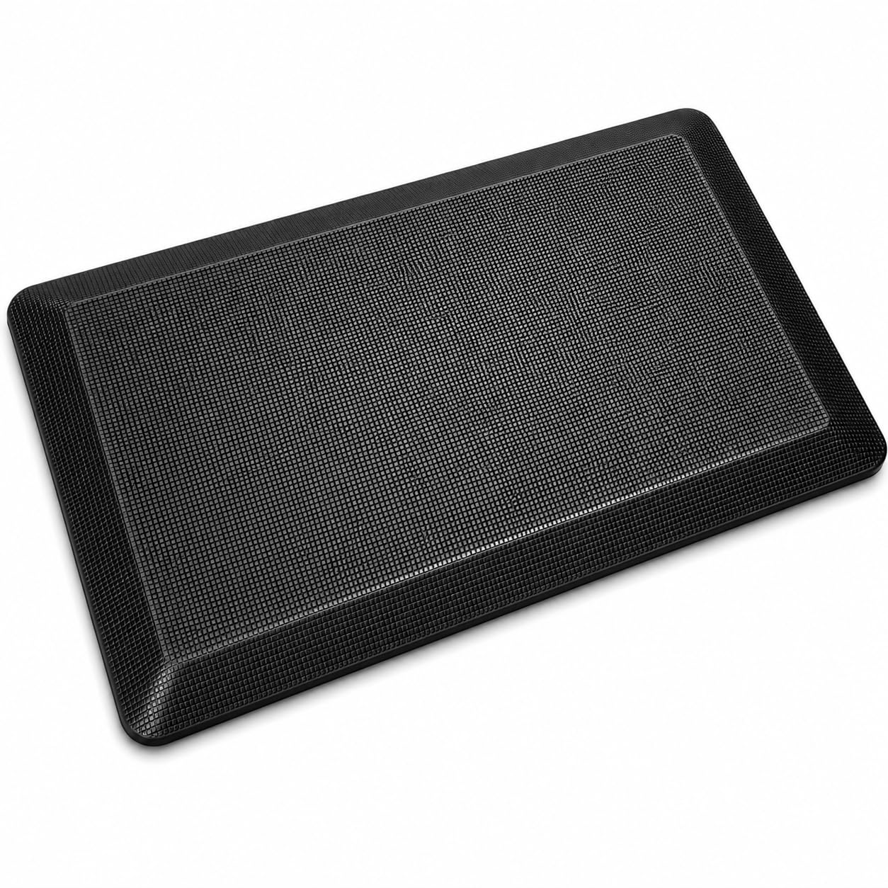 17 x 24 Inch Anti Fatigue Comfort Mat, 1 Inch Extra Thick Waterproof Mat, Non-Slip Standing Desk Mat for Offices, Home, Garages (Black, 24" L x 17" W x 1" Th)