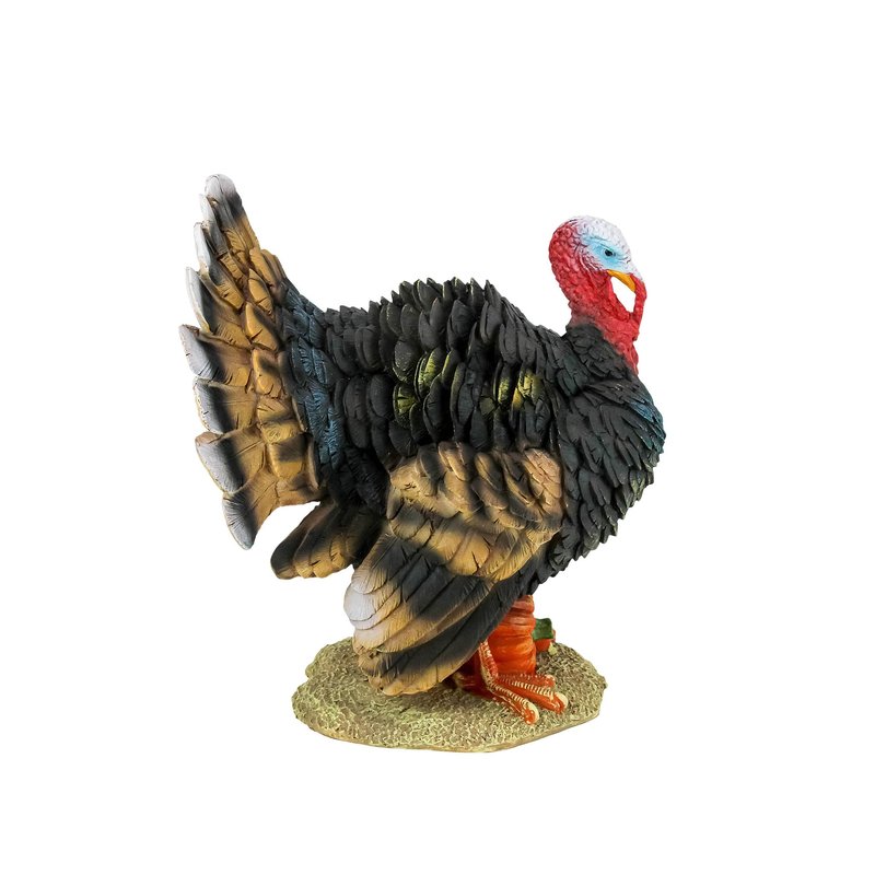 Design Toscano QM2373100 North American Turkey Statue,full color,Small