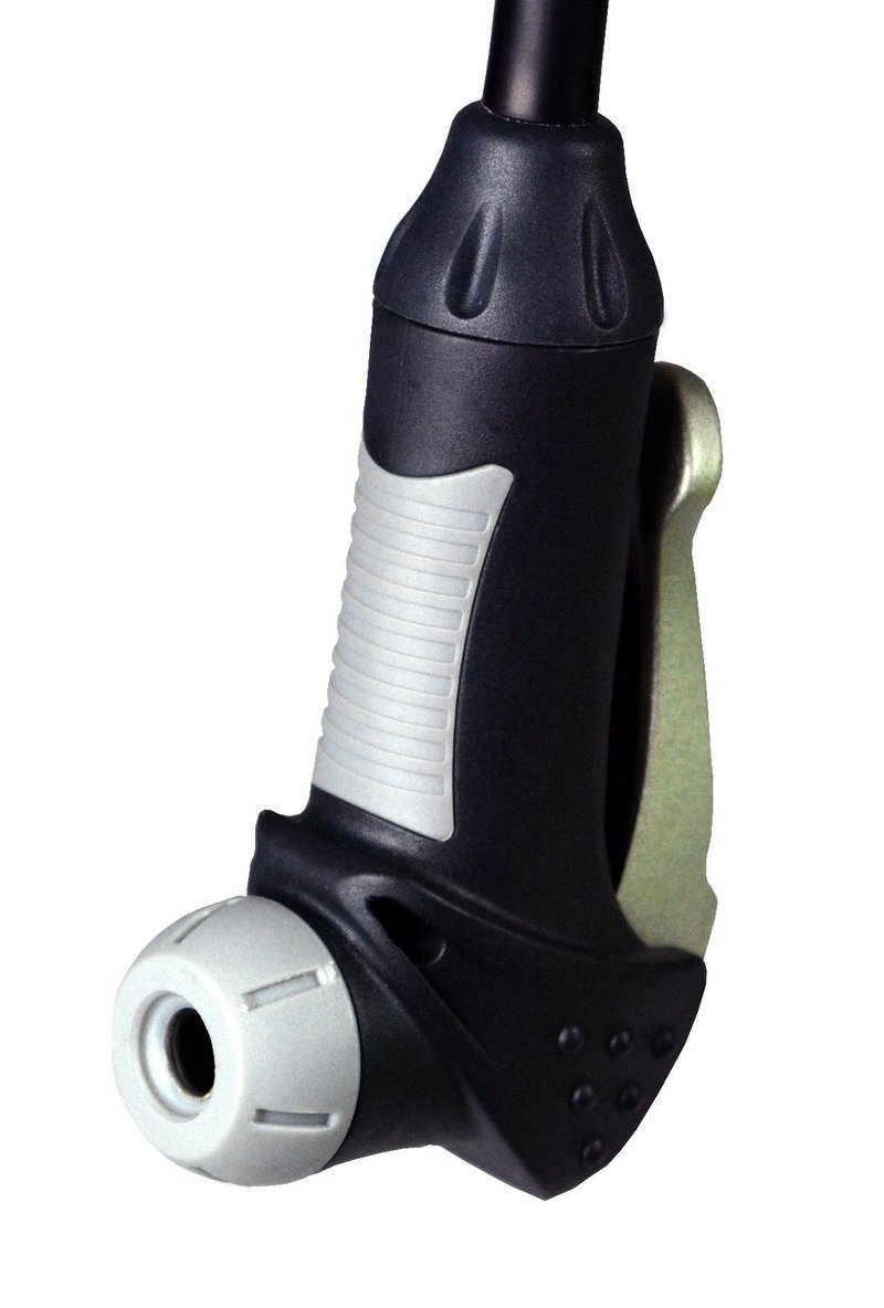 AerGun X-1000 Bike Pump – Unique AerTight Pump Head for Easiest use with Both Presta and Schrader Bicycle Pump Valves – Pressure Gauge – 160 PSI