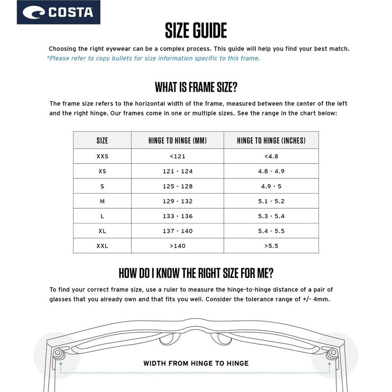 Costa Man Sunglasses Matte Black Frame, Blue Mirror Lenses, 60MM