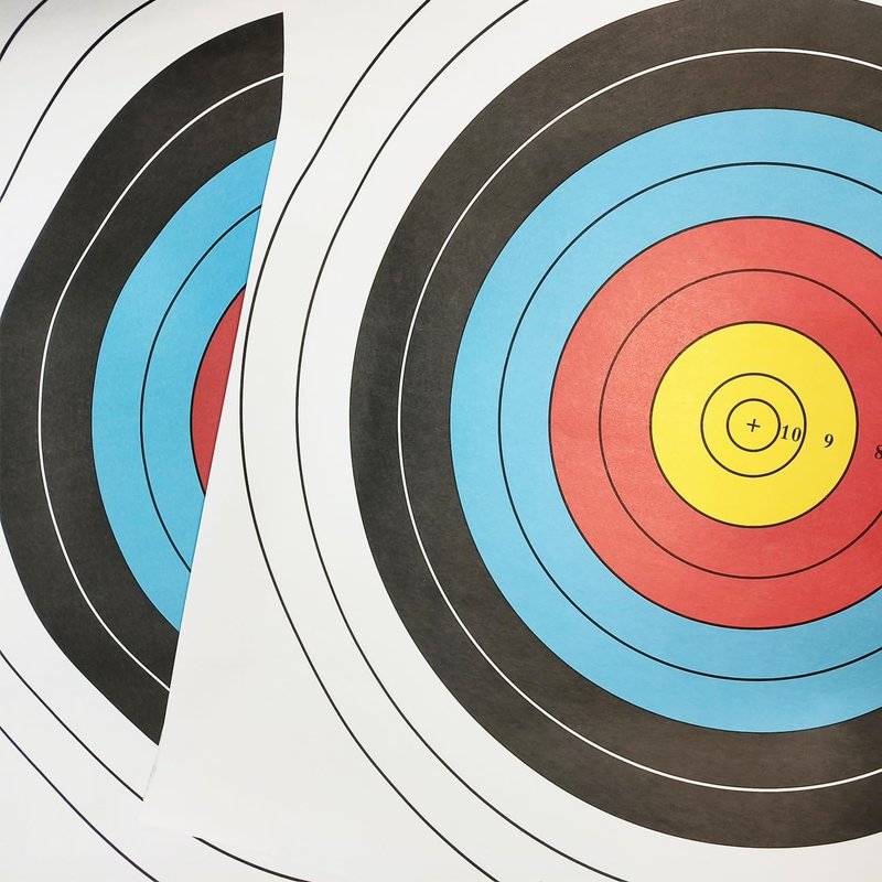 Archery Targets - 40cm Paper Targets for Backyard Practice | 30/50 Pack with 10 Ring Design for Hunting & Shooting