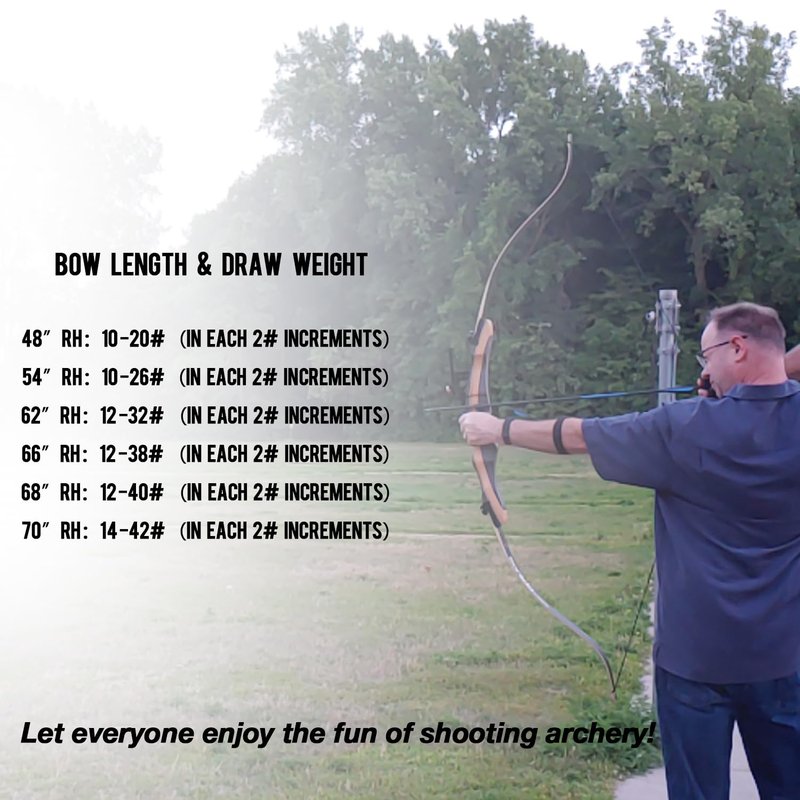 Sanlida Noble Standard Beginner & Intermediate Recurve Bow and Arrows Kit for Adult and Youth, Wooden Takedown Recurve Bow Package for Training, Practice & Competition RH Only (68", 32lbs)