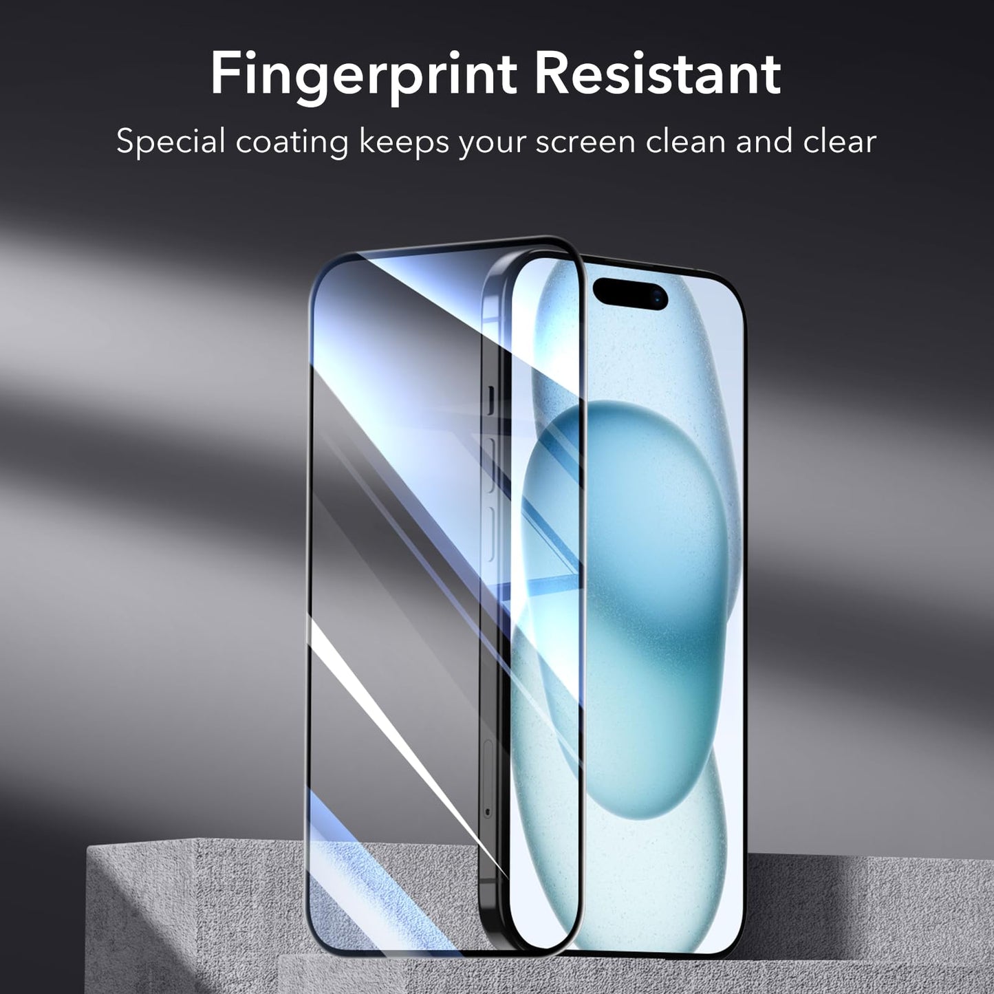 ESR 3 Pack for iPhone 15 Pro Max Screen Protector, [9H Hardness] [Military Grade Shatterproof] Full Coverage Tempered Glass Film with Easy Installation Tool, HD Clear, Scratch Resistant