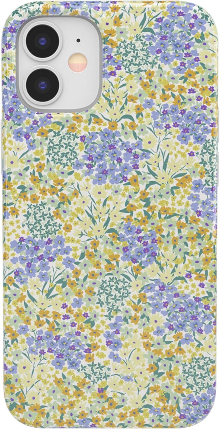 Casely iPhone 12/12 Pro Case | Field of Flowers | Pastel Floral | Classic Ultra Slim Design