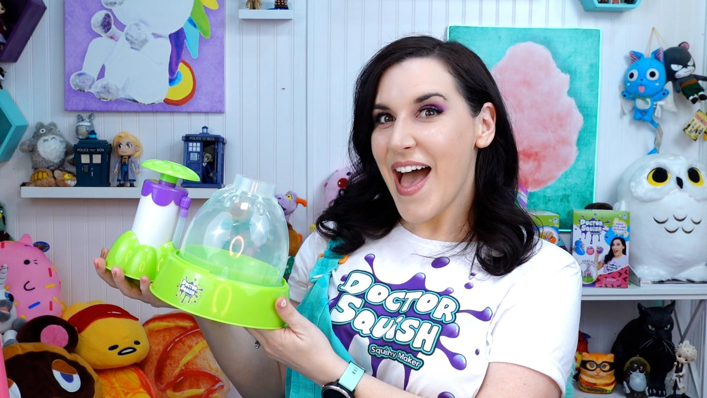 Doctor Squish Squishy Maker Station | DIY Make Your Squishies Kit | All Inclusive with Sparkles & Slime Powder | Ages 8 & Up