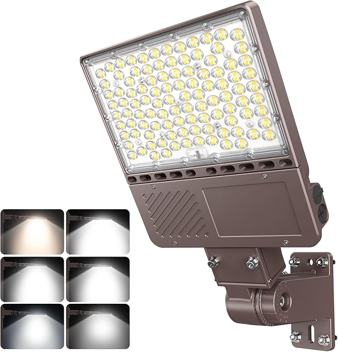 3PCS LED Parking Lot Lights 150W 120W 90W, LED Shoebox Light 5700K 5000K 4500K Adjustable Arm&Slip Fitter, DLC Listed Outdoor Pole Light with Photocell, IP65 Commercial Street Area Lighting 100-277V