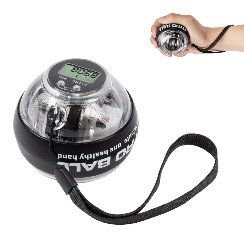 Torque Ball Hand Exerciser Auto-Start Wrist Power Gyro Ball with LED Lights Grip Strength Trainer, Forearm Strengthener, Hand Exerciser Devices, Wrist Strengthener, Colorful Lighting & Portable Case