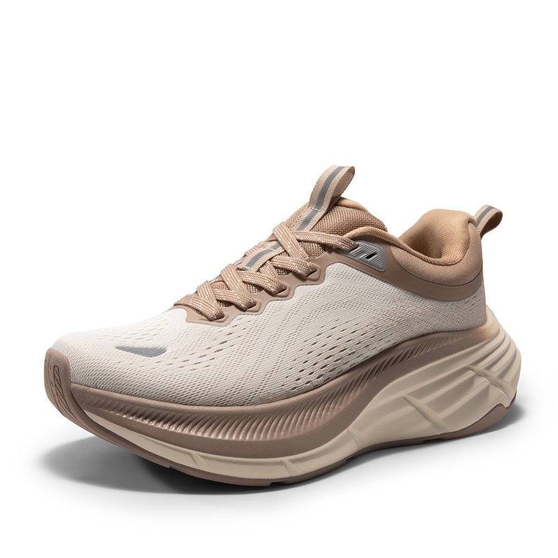NORTIV 8 Women's Walking Shoes Cushion Comfortable ActiveBreeze Running Tennis Shoes Non-Slip Workout Gym Sports Athletic Breathable Fashion Sneakers,Size 9,Beige/Khaki,SNWS248W