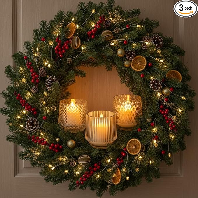 LED Glass Candle Set, Remote Control, USB Rechargeable, 3 Pattern Flickering Flames, Warm White Light