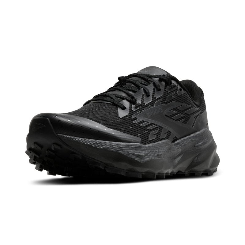 Brooks Women’s Cascadia 19 Mountain Trail Running Shoe - Black/Black/Ebony - 8 Medium