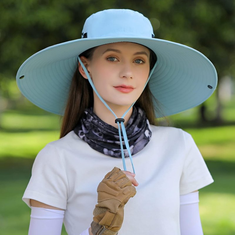 Wide Brim Sun Hat - UV Protection for Men & Women | Ventilated Summer Fishing & Hiking Hat