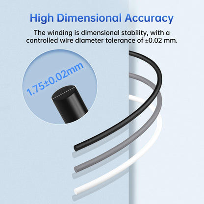 ANYCUBIC PLA+ 3D Printer Filament 1.75mm, High Toughness 3D Printing Filament, Dimensional Accuracy +/- 0.02mm, Print with Most FDM 3D Printers, Intelligent Identification，1KG Spool, Black