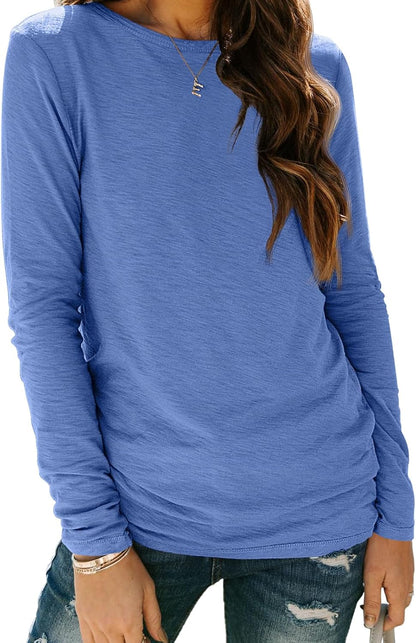 AUTOMET Long Sleeve Shirts for Women Business Casual Tops Fall Fashion Clothes Workout Plus Size Teacher Winter Outfits 2025
