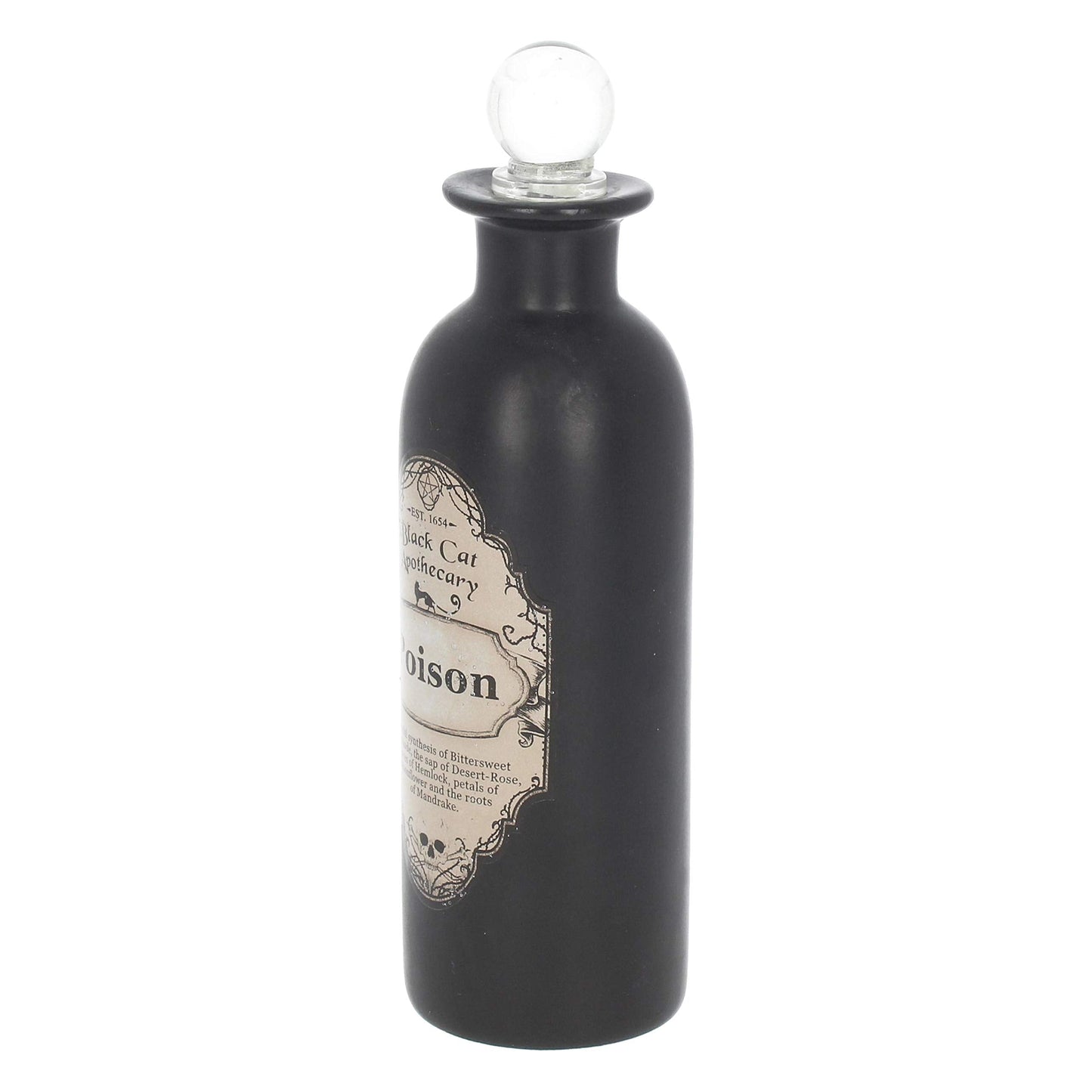 Nemesis Now Poison Apothecary Potion Bottle, Gothic Decor, Sinister Design, Unique Gift for Witches, 19cm