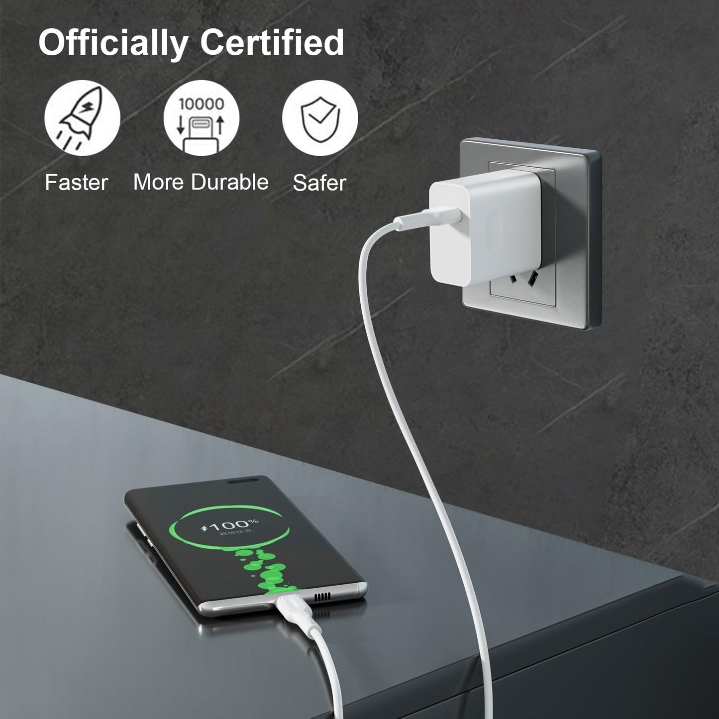 4 Pack Charging Cable 60W 3.1FT(2 Pack USB to USB C Cable and 2 Pack USB C to USB C Cable) Type C 60W Fast Charging Cable for iPhone 17 Series/16 Series/15 Series,iPad,AirPods,Watch,Samsung and More