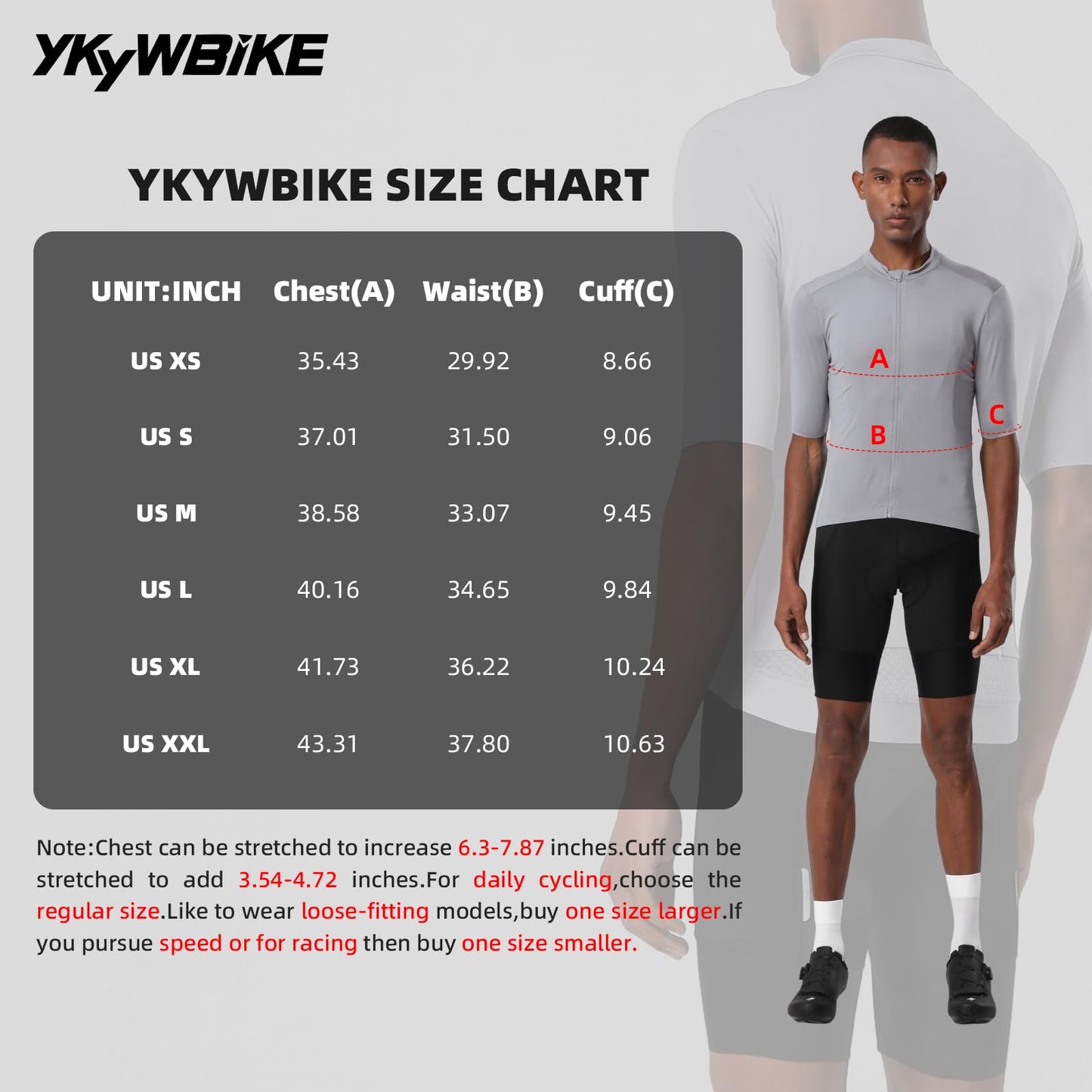 YKYWBIKE Pro Cycling Jersey Men Aero Bike Jersey Short Sleeve Road Bike Shirt Wicking Breathable Quick Dry 4 Pocket Bicycle Biking Sun Protection Darkblue