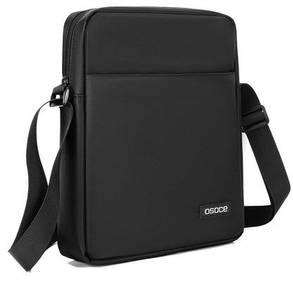 OSOCE Mens Shoulder Bag Messenger Man Bag Travel Business Crossbody Pack Chest Sling Bag Satchel Side Phone Bag Casual Handbag with Adjustable Strap for Men Working Daily Black