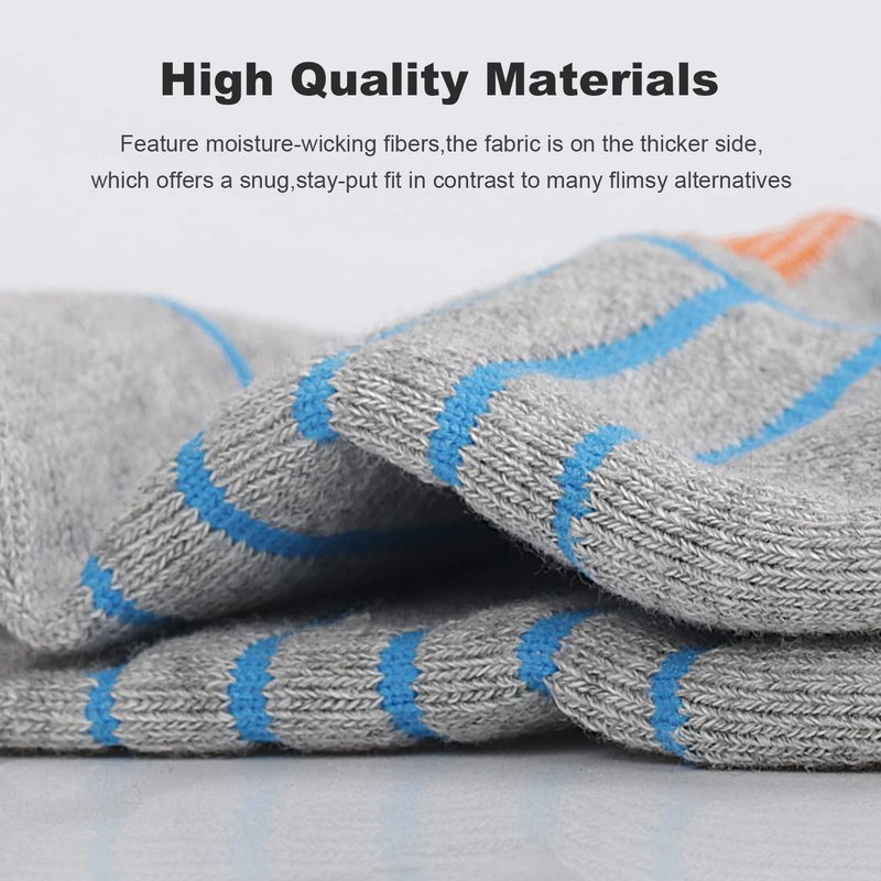 Lapulas Athletic Ankle Socks Performance Running Low Cut Cushioned Sports Tab Socks 6Pairs X-Large