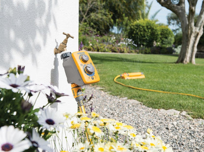 HOZELOCK - Watering Timer Sensor Controller Plus : Automatic and Easy Watering with its Light Sensor, Adjustable Watering at Sunrise and/or Sunset, Manual Watering Function [2214 0000]