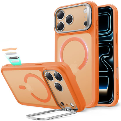 ESR Silicone Case for iPhone 17, Built-in Camera Stash Stand Compatible with MagSafe, Military-Grade Drop Protection Magnetic Phone Case for iPhone 17, Cloud Series, Rosy Pink